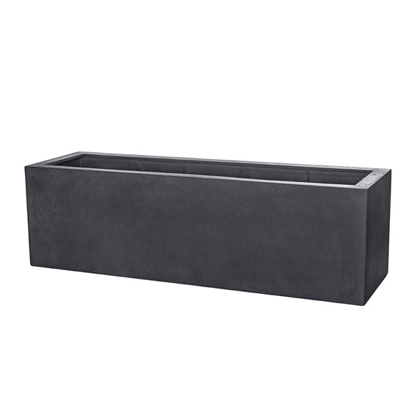 Sandal Planter 591818 - Charcoal Premium Lite - S/1 against white backdrop