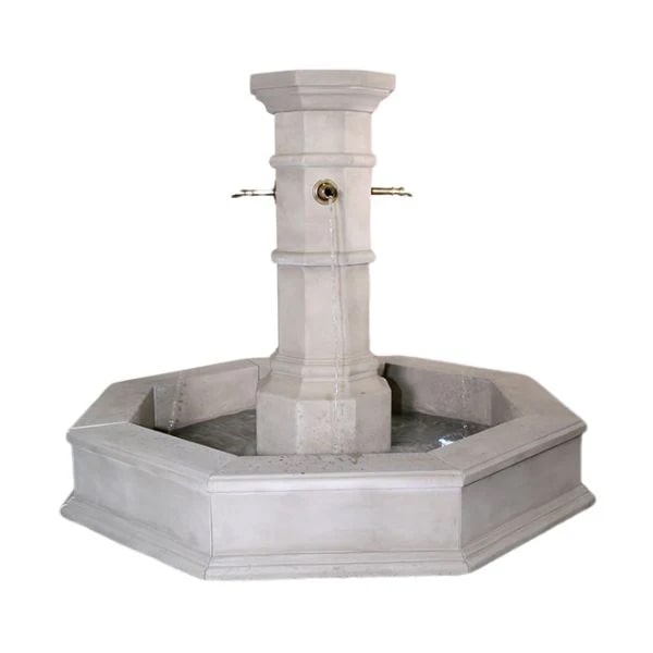 Fountain Basins Collection Image of Giannini Octavius Easy Pond Fountain Basin against white background.