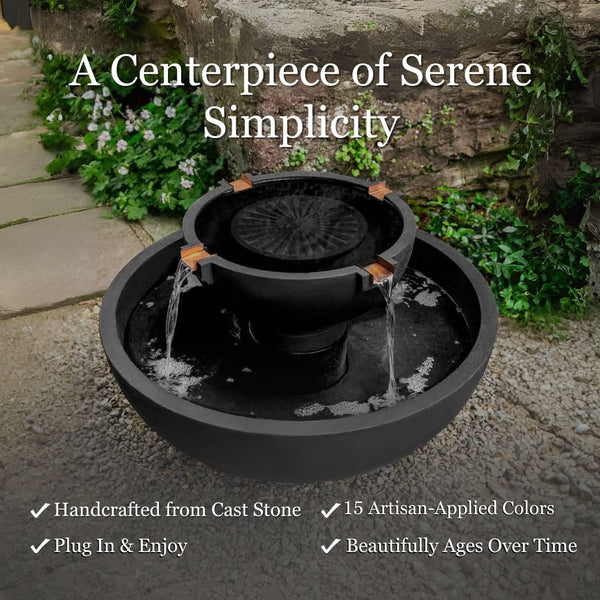 29 inch del rey fountain a centerpiece of serene simplicity.