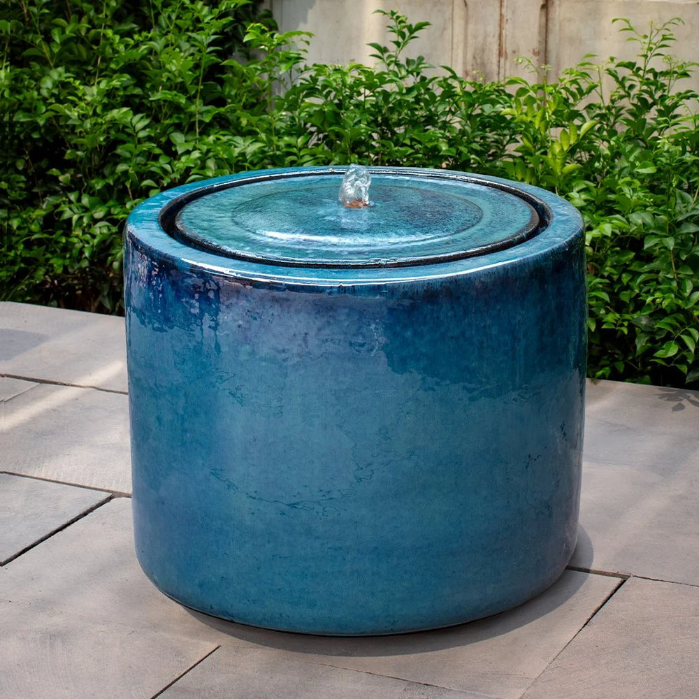 360 Fountain - Mediterranean on concrete in action.