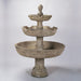 Agrigento Three Tier Fountain against gray background.