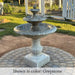 Alessia Fountain close up basin detail.
