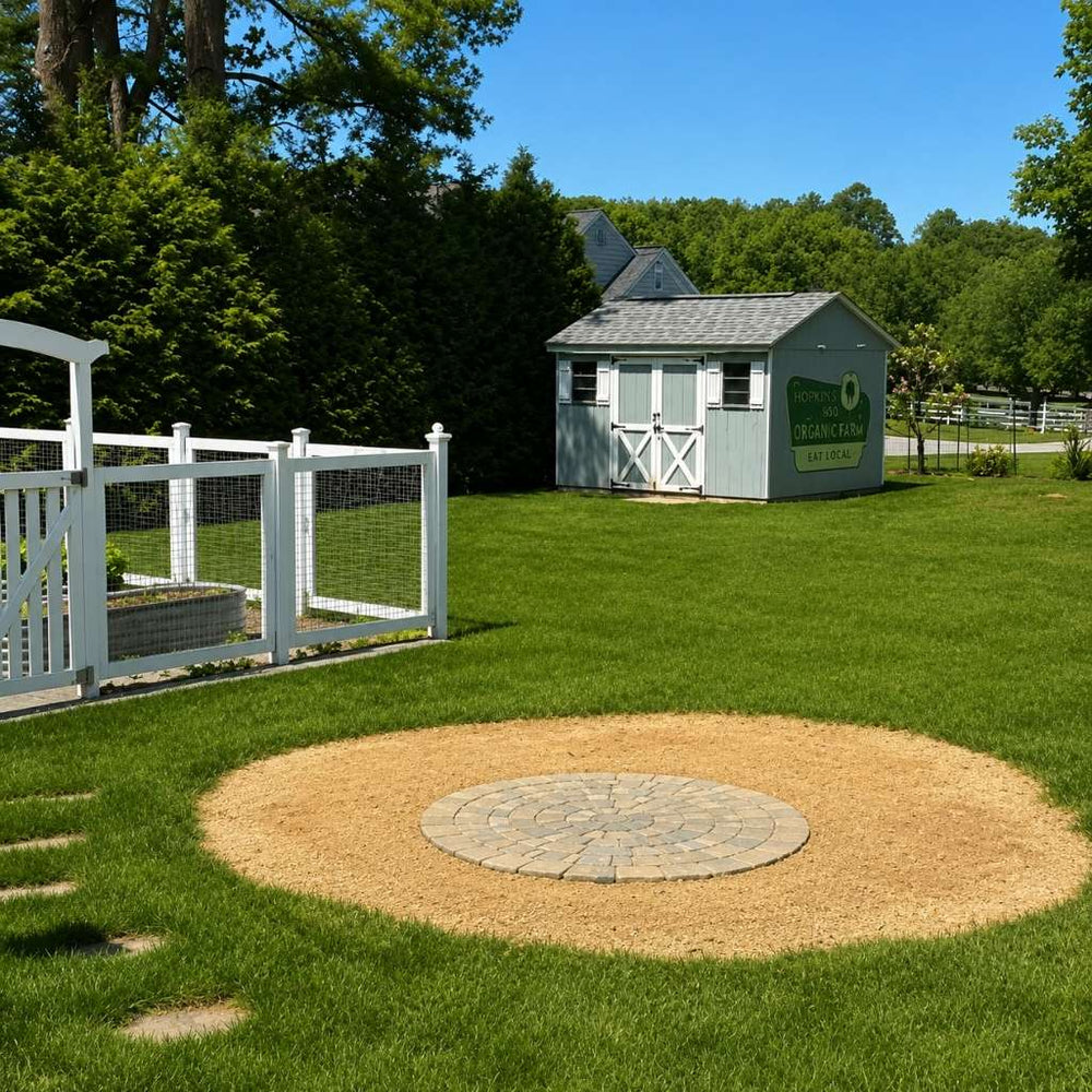 Alessia Fountain concrete circular pad.