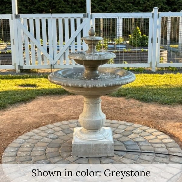 Alessia Fountain outdoor garden installation.