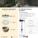 Complete overview of the Alta Girona Fountain with dimensions, weights, pump kit parts, tools, and general info. 