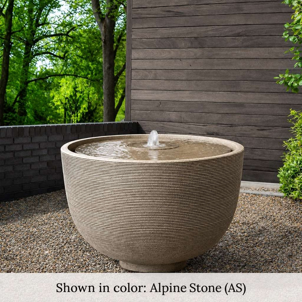 Alta Girona Fountain on gravel in the backyard