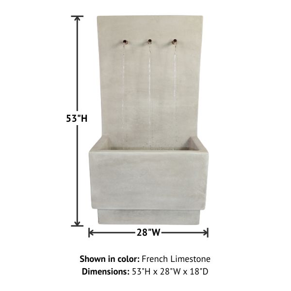 Alta Tribus Wall Fountain with product details.