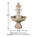 Amalfi Courtyard Fountain with product details.
