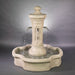 Amalfi Pond Fountain against gray background.