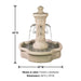 Amalfi Pond Fountain with product details.