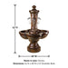 Amalficello Courtyard Fountain with product details.