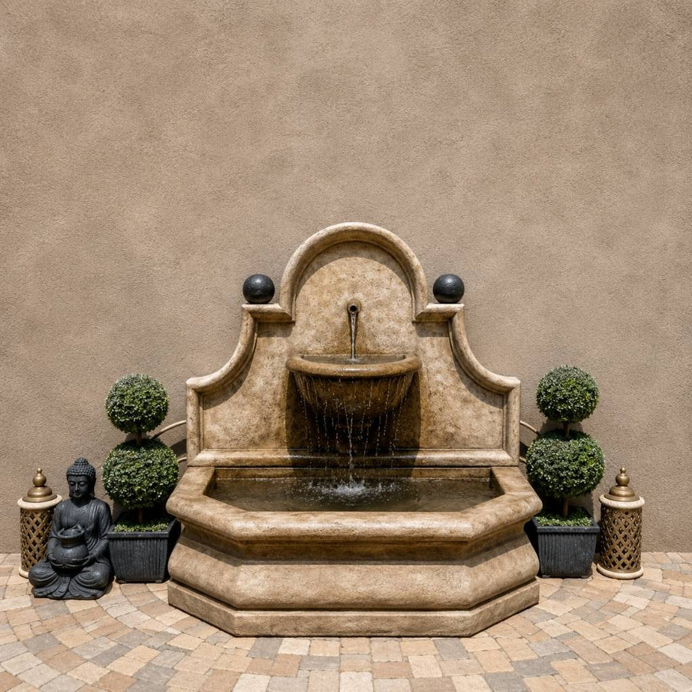 Andalusia Fountain in courtyard running