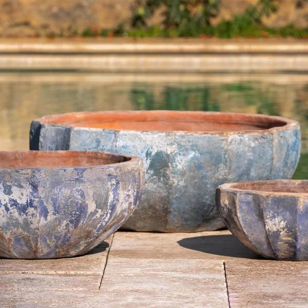 Apulia Bowl Planter - Vicolo Mare - Set of 3 Campania