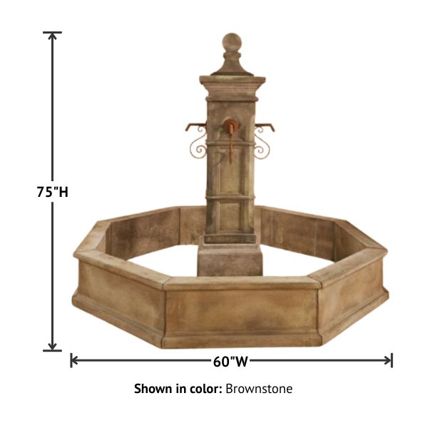 Aquitaine Column Only Plumbed For Pond