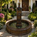 Aquitaine Easy Pond Fountain in action in the backyard.