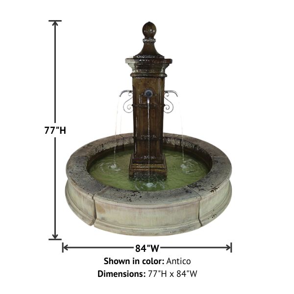 Aquitaine Easy Pond Fountain with product details.