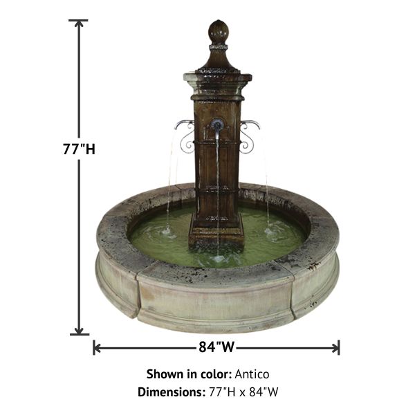 Aquitaine Easy Pond Fountain with product details.