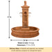Aquitaine Pond Fountain with product details.