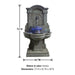 Arbois Wall Fountain with product details.