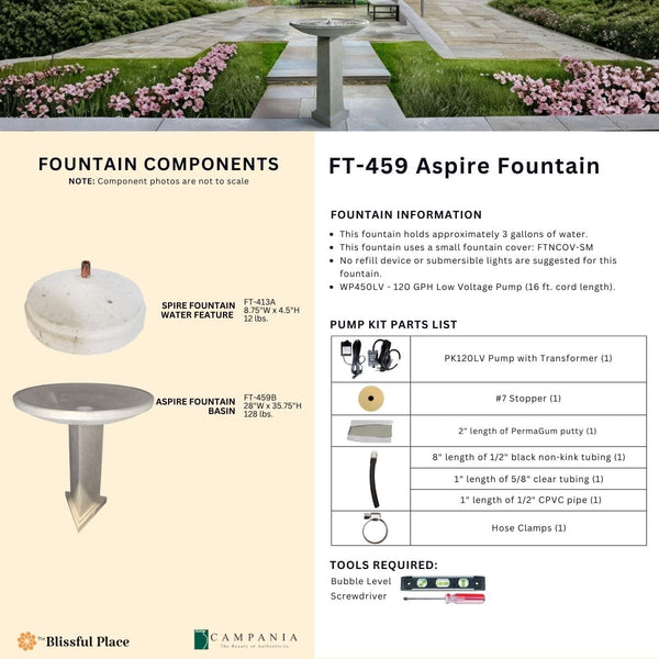 Aspire Fountain Info Sheet