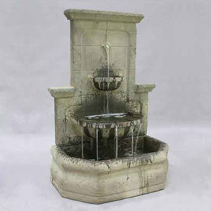 Augustine Wall Fountain running against gray background