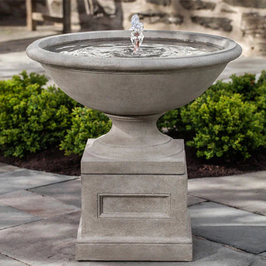 Aurelia Bubbling Fountain Outdoor in action on patio