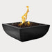 Avalon Fire Bowl, Black against gray background