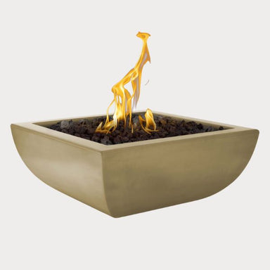 Avalon Fire Bowl, Brown against gray background