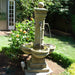 Avignon Courtyard Fountain in action in the garden.