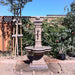 Avignon Courtyard Fountain on concrete in action