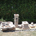 Avignon Courtyard Fountain on concrete in pieces. 