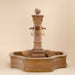 Avignon Monaco Pond Fountain against brown background.