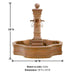 Avignon Monaco Pond Fountain product details.