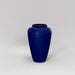 Bara Jar Tall Tapered Fiberglass Planter in matte cobalt blue against gray background.