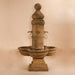 Beaumont Fountain, Short against brown background.