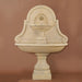 Belair Wall Fountain for Spout against brown background.