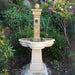 Bourdoux Fountain in the backyard.