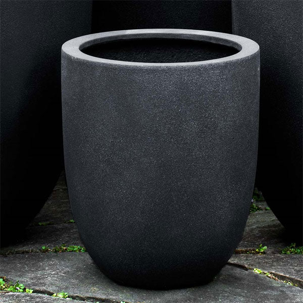 Bradford Planter, Extra Small - Lead Lite - S/1 on concrete in the backyard