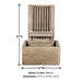 Brentwood Channel Patio Fountain, Short with product details.