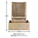 Brentwood Channel Wall Fountain, Short with product details.