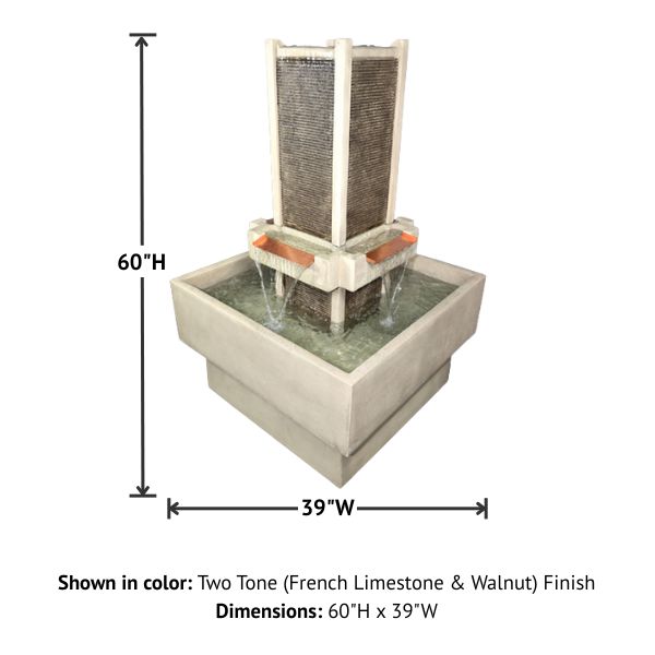 Brentwood Courtyard Fountain with product details.
