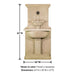 Calistoga Wall Fountain with product details.