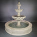 Chateau Three Tier Easy Pond Fountain against gray background.