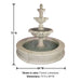 Chateau Three Tier Easy Pond Fountain with  product details.