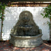 Chateau Wall Fountain on concrete in action