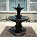 Chelsea Garden Fountain with Step against the house window.