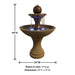 Circen Two Tier Fountain with product details.