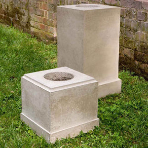 Classic Pedestal, Tall and Short on grass in the backyard