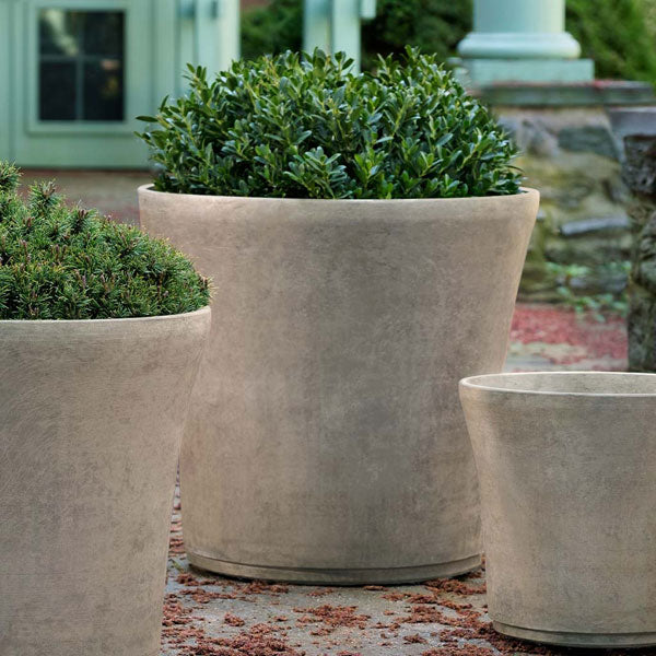 Cloche Planter, Extra Large in brown filled with plants