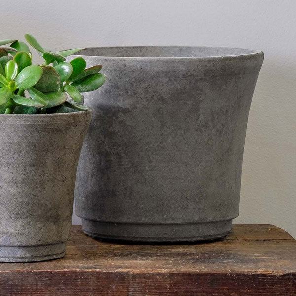 Cloche Planter, Small in grey against white backdrop